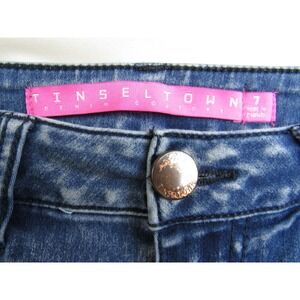 Tinseltown Jeans Skinny Dark Acid Wash Juniors Size 7